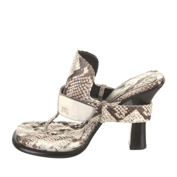 Burberry leather mules